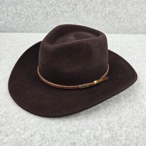 Cody James Brown Felt Hat Mens Medium Cowboy Western Wool Ranch Rodeo Casual